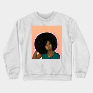 black women glow differently digital art Crewneck Sweatshirt